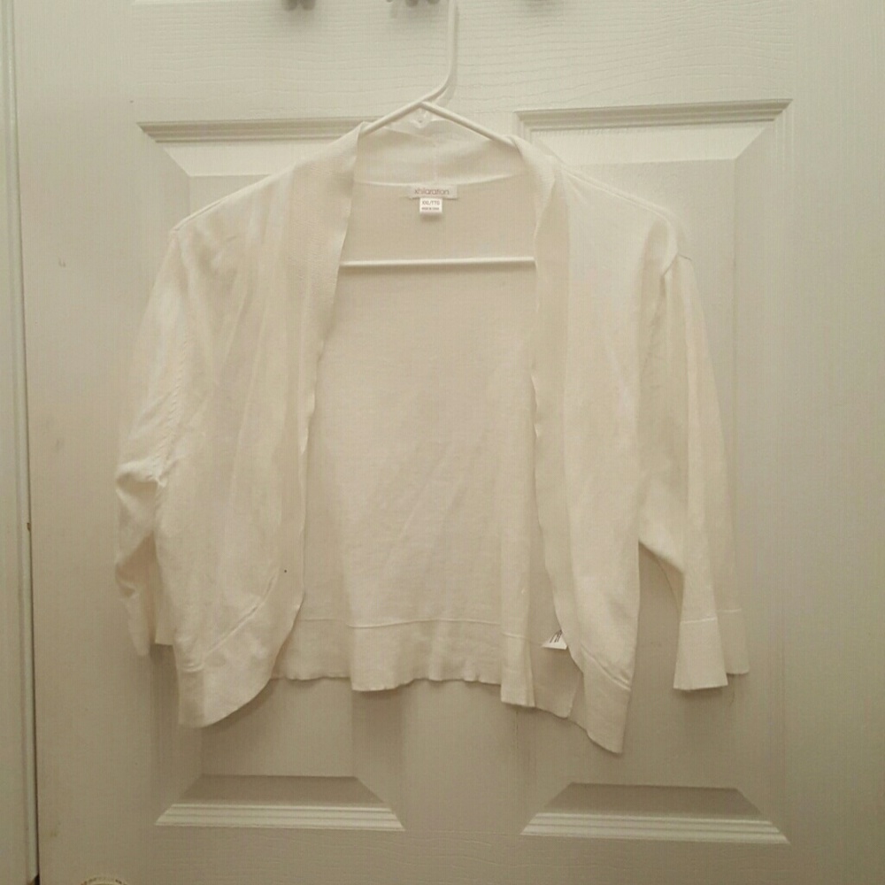 Short White Cardigan